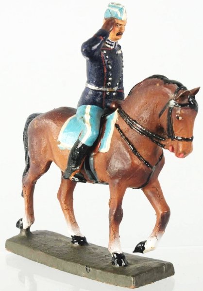 Lineol King Christian on Horse.: King Christian from Denmark. Missing sword. Tiny cracks on horse's legs. Condition (Excellent - Near Mint).