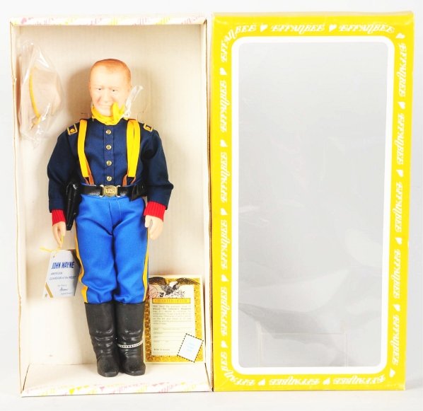 John Wayne Doll in Box.: 1980s. Effanbee product. Condition (Near Mint). Size Box: 20 - 1/4" x 10".