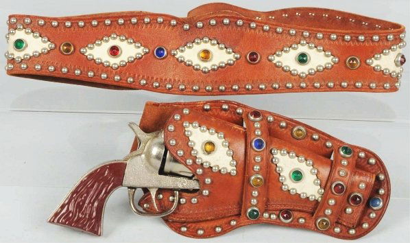 Big Horn Cap Gun & Holster.: Gun does not work every time trigger is pulled. Includes a Craighead holster. Condition (Very Good - Excellent). Size 9" L.