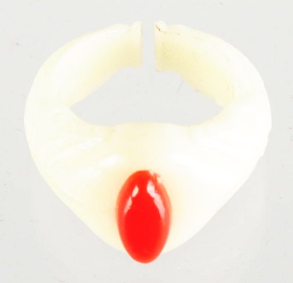 Buck Rogers "Glow in Dark Ring" of Saturn.: 1946. Cereal radio premium. Base is pure white. Condition (Near Mint). Size 1" T.