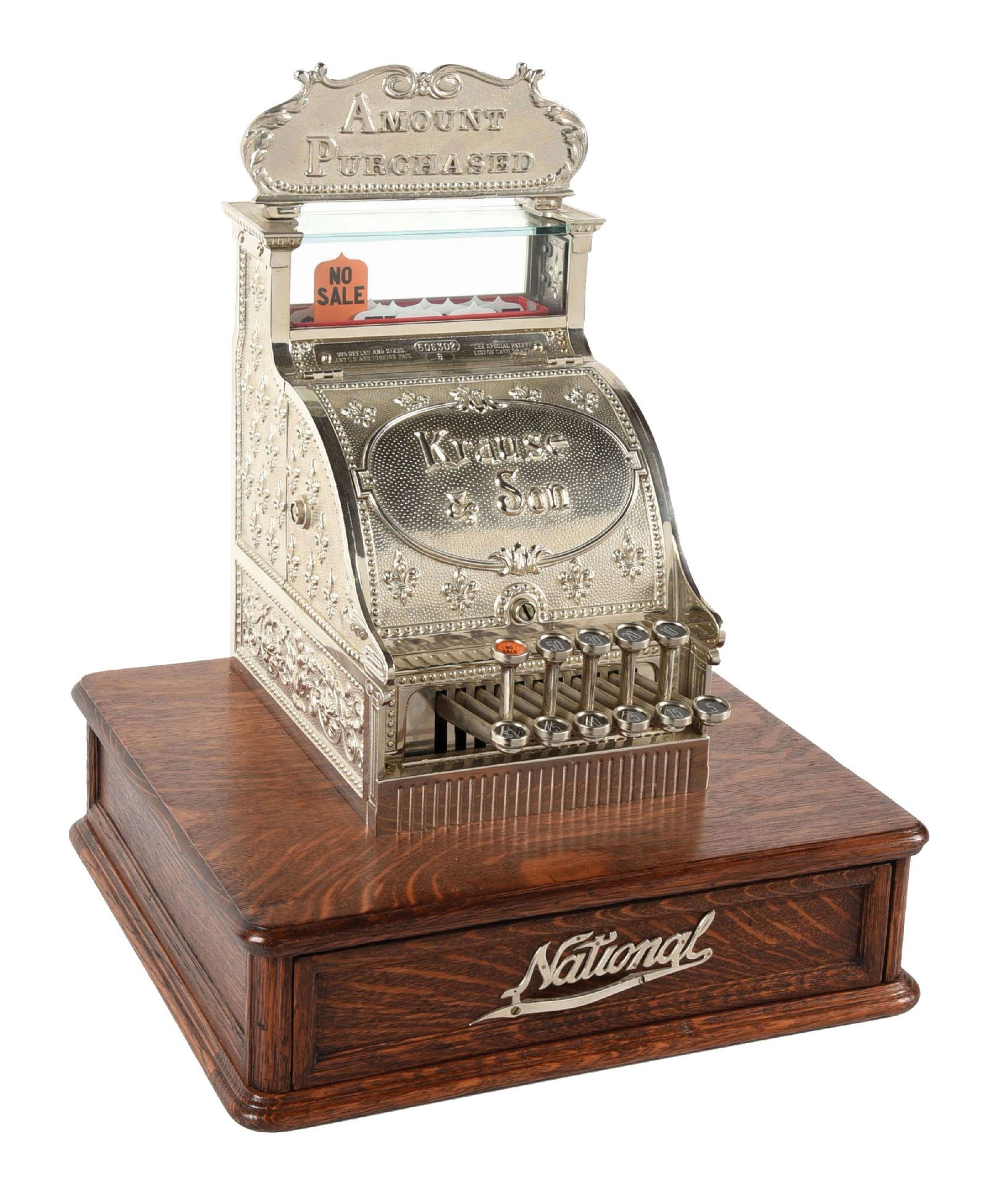 NATIONAL CASH REGISTER MODEL NO. 6 SERIAL NO. 506302 (1 of 5)