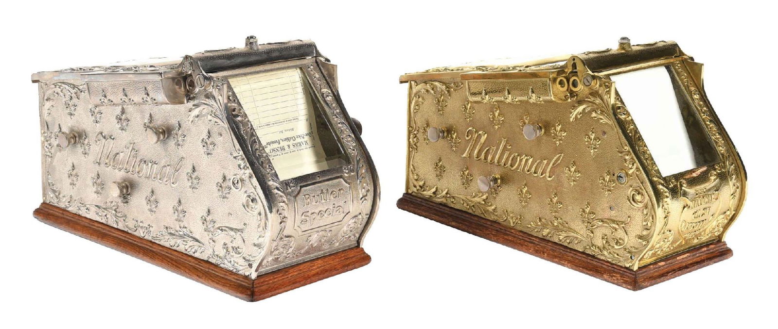 PAIR OF NATIONAL CASH REGISTER RECEIPT BOXES (1 of 7)