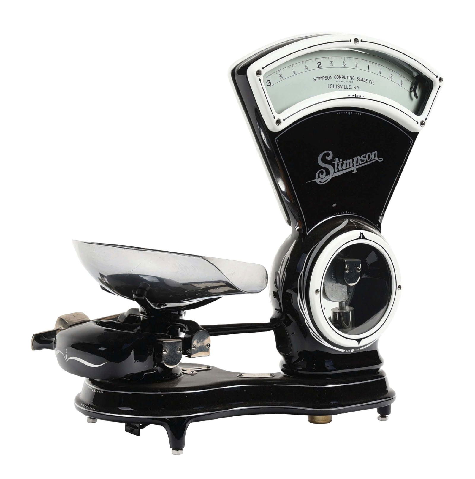 RESTORED 3LB. STIMPSON COMPUTING SCALE CO. CANDY SCALE (1 of 5)