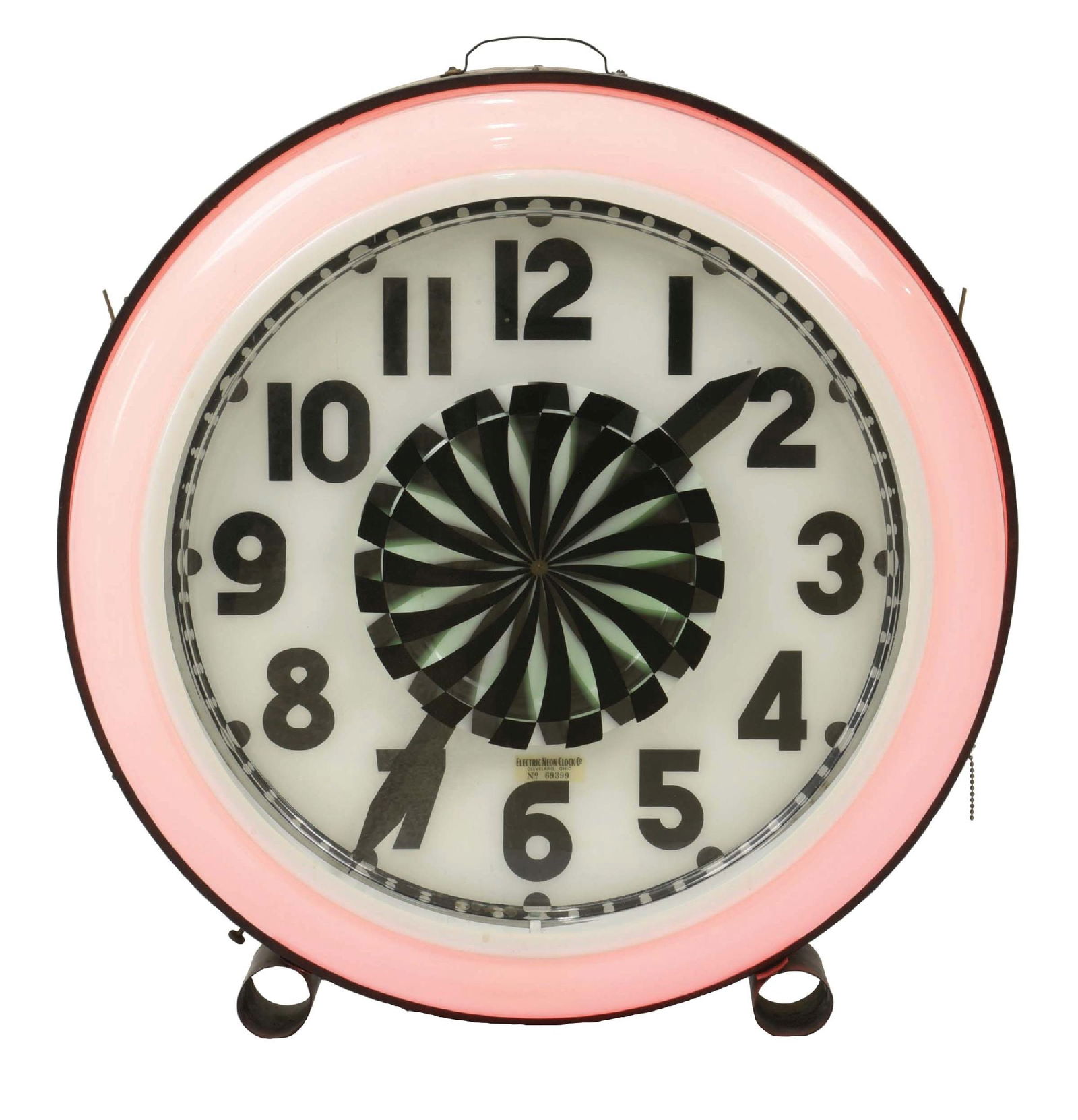ELECTRIC NEON CLOCK CO. NEON SPINNER CLOCK (1 of 4)