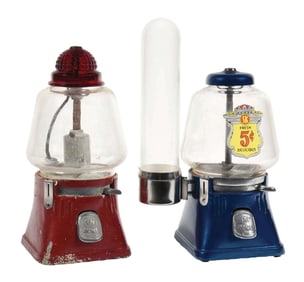 PAIR OF SILVER KING VENDING MACHINES