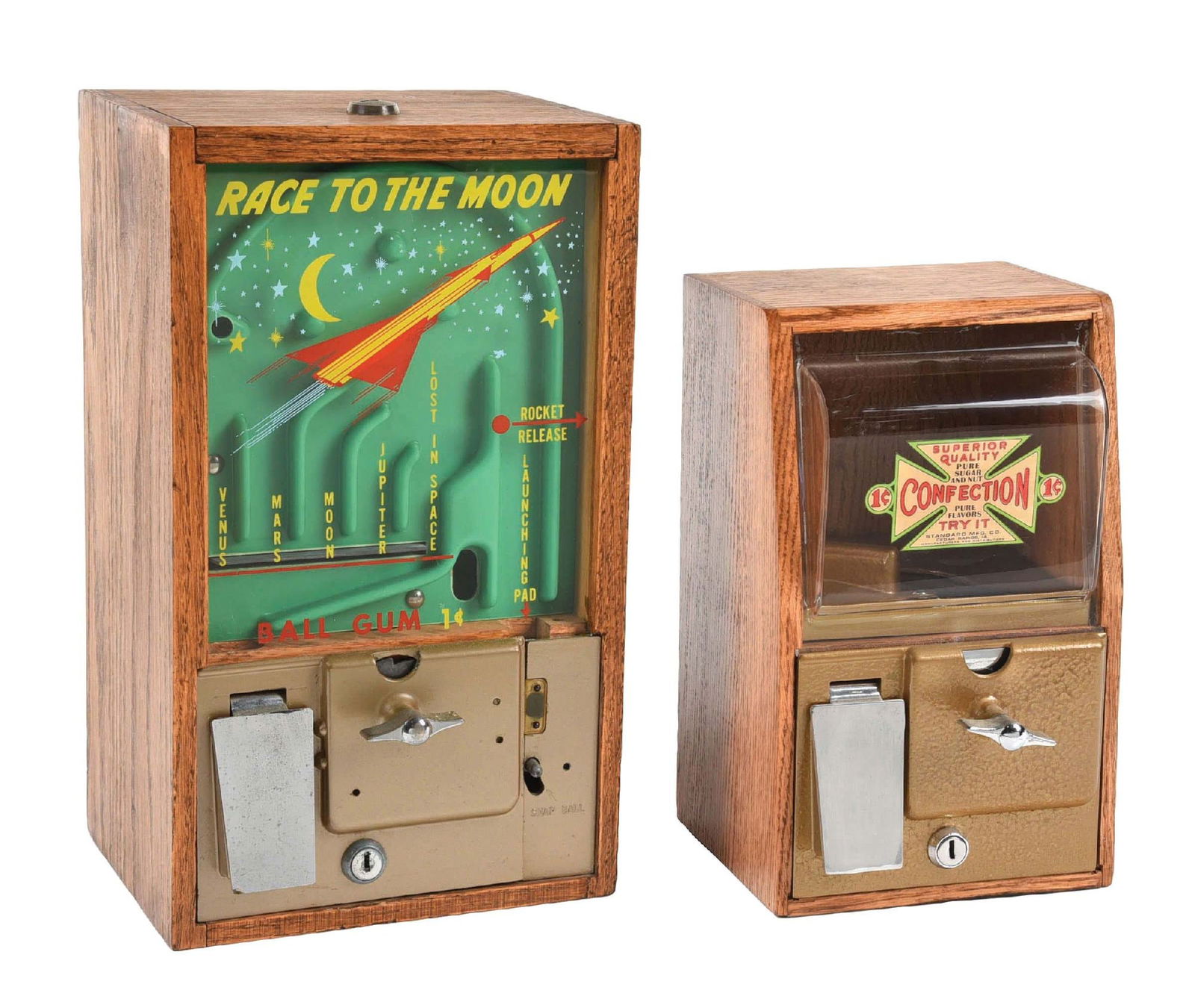 PAIR OF ANTIQUE VENDING MACHINES (1 of 5)