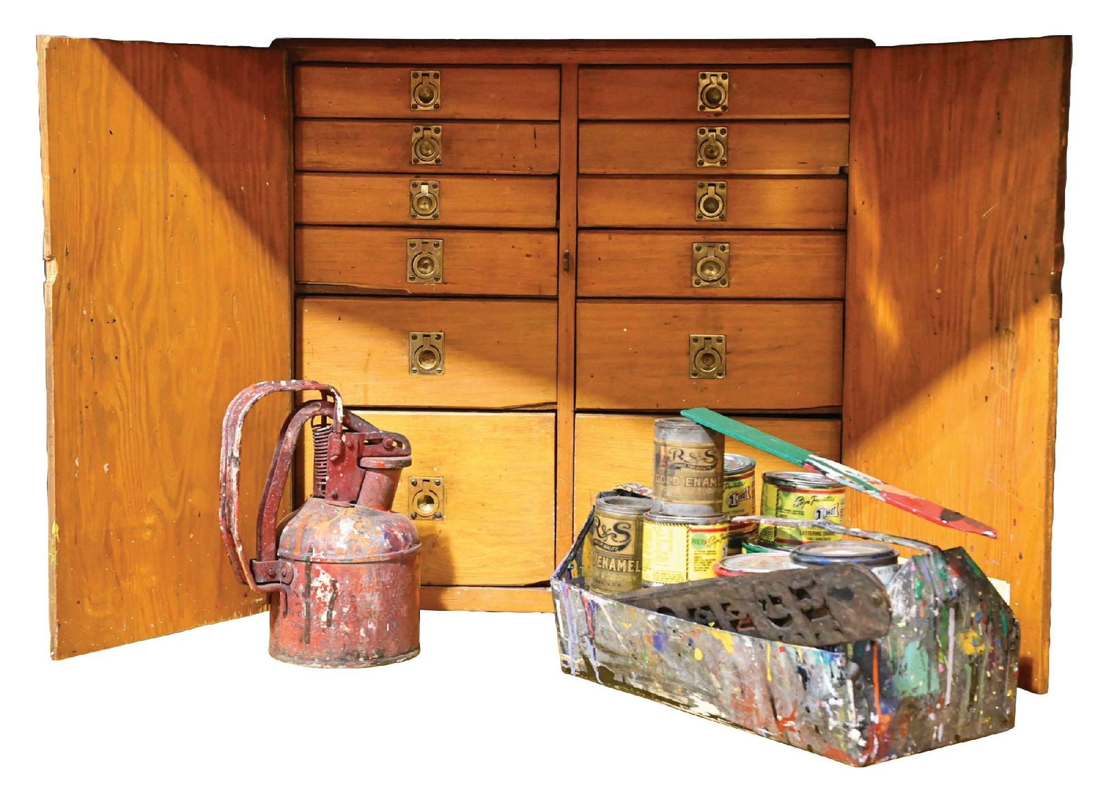 PAINTER'S TOOLBOX "SIGN'S KEN THEIN STUDIO, ST. LOUIS MO." (1 of 1)