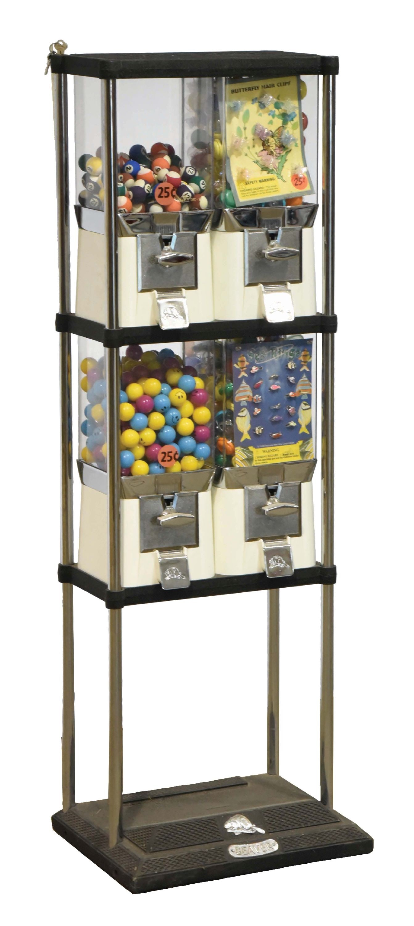 4-POSITION VENDING MACHINES ON A SIDEWALK STAND (1 of 2)