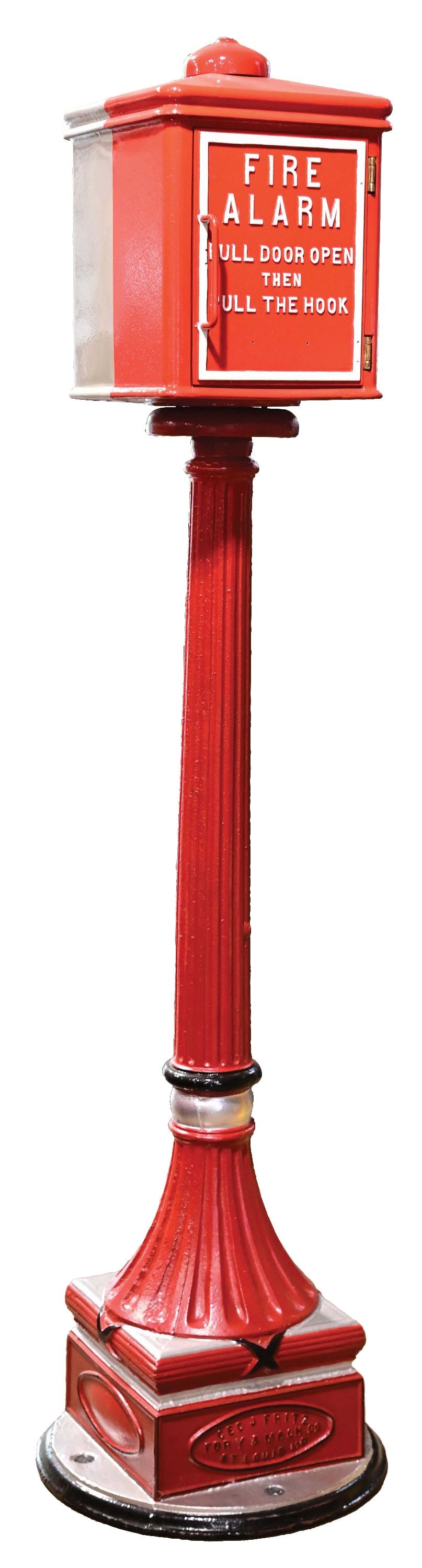 FIRE ALARM BOX W/ CAST IRON STAND (1 of 1)