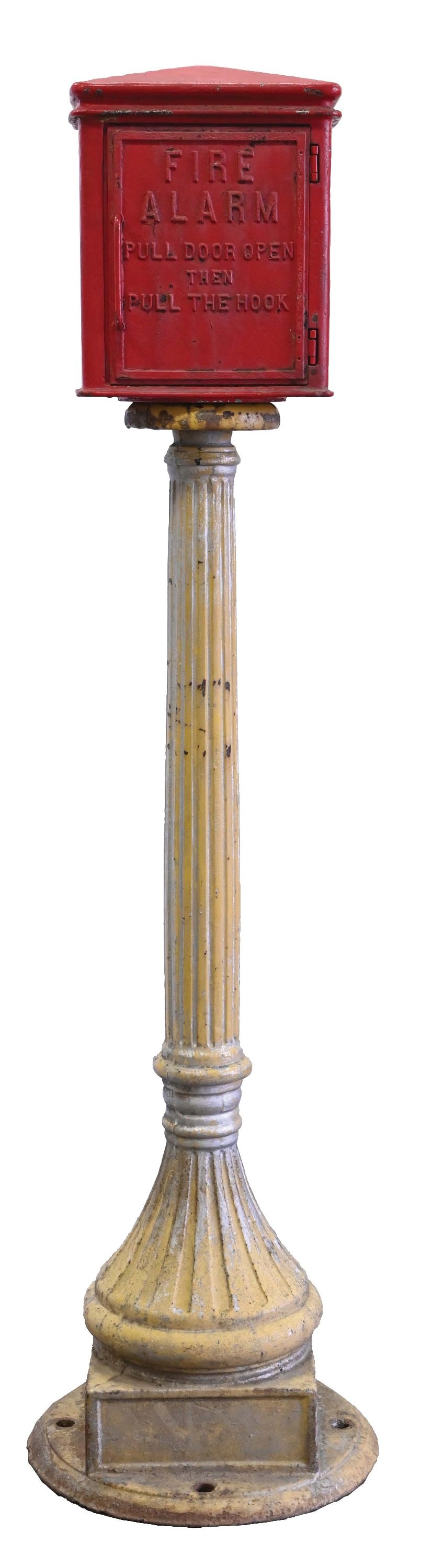 CAST IRON FIRE ALARM BOX W/ STAND (1 of 3)