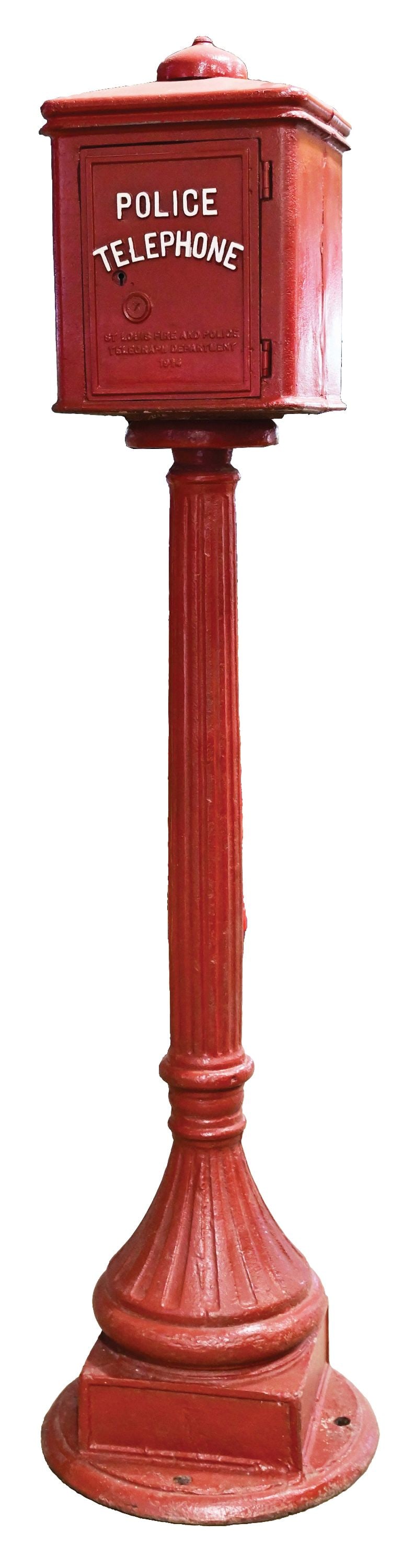 CAST IRON POLICE TELEPHONE BOX (1 of 1)