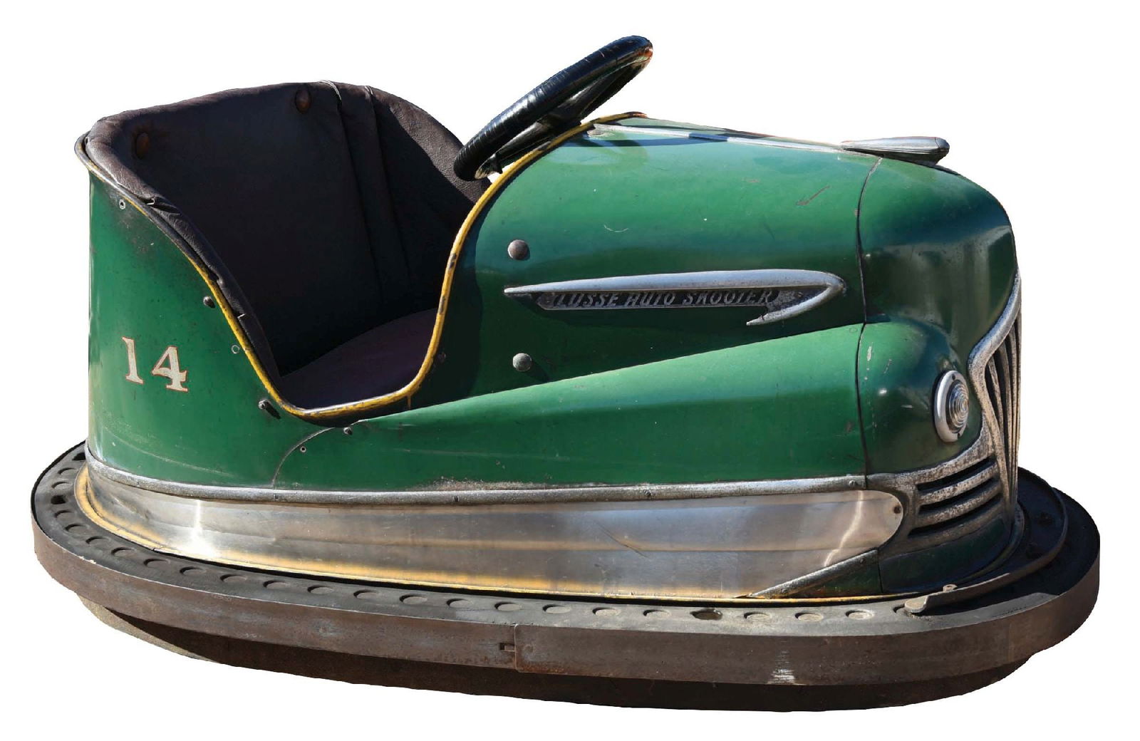 LOOSE AUTO SKOOTER GREEN NO. 14 BUMPER CAR (1 of 3)