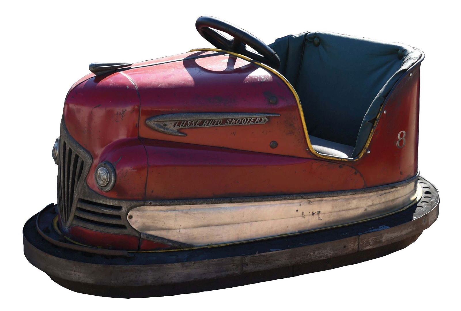 LOOSE AUTO SKOOTER RED NO. 8 BUMPER CAR (1 of 3)