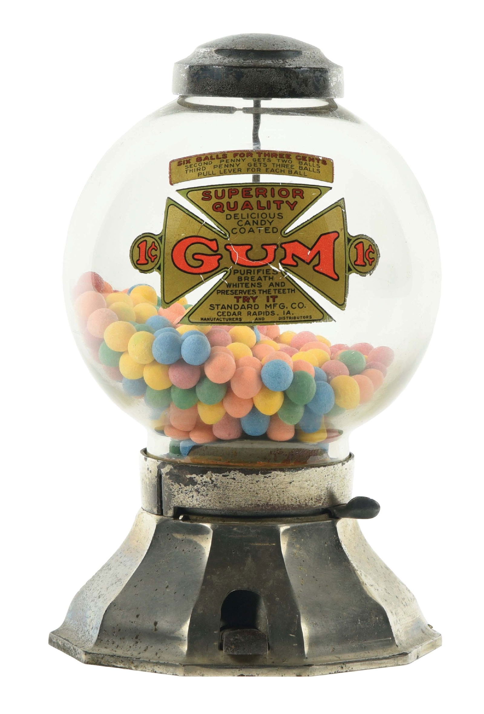 1¢ PROFIT SHARING R.D. SIMPSON CONFECTION VENDING MACHINE (1 of 4)