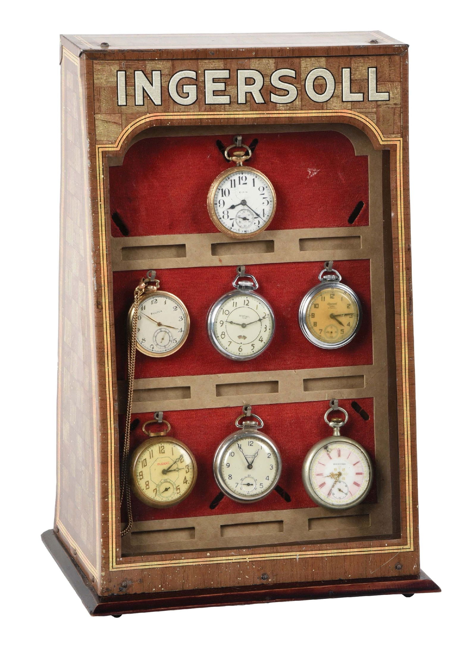 INGERSOLL POCKET WATCH DISPLAY CASE (1 of 5)