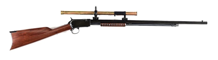 (C) WINCHESTER MODEL 90 SLIDE ACTION RIFLE (1920).