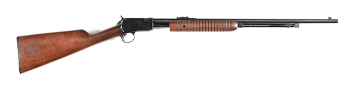 (C) WINCHESTER MODEL 62 SLIDE ACTION TAKEDOWN RIFLE IN .22 SHORT.