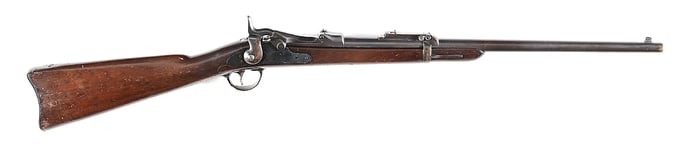 (A) US SPRINGFIELD MODEL 1879 TRAPDOOR CARBINE.