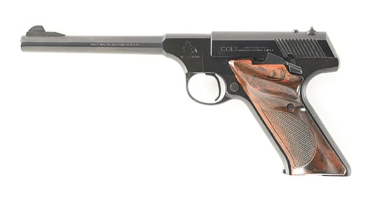 (C) COLT WOODSMAN SEMI-AUTOMATIC PISTOL WITH BOX.