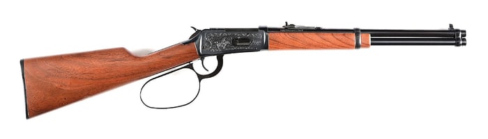 (M) WINCHESTER MODEL 94 WRANGLER TRAPPER LARGE LOOP LEVER ACTION CARBINE IN .38-55.