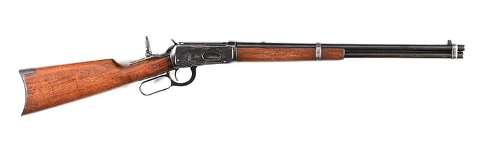 (C) WINCHESTER MODEL 1894 SADDLE RING CARBINE (1914).
