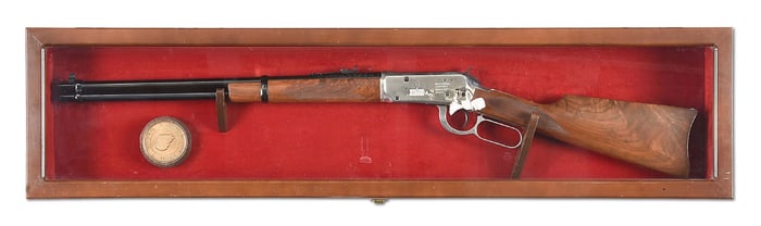 (C) COWBOY HALL OF FAME COMMEMORATIVE WINCHESTER MODEL 94 LEVER ACTION CARBINE IN .30-30.
