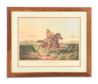 THE PRAIRIE HUNTER LITHOGRAPH.