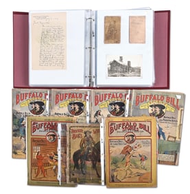 LOT OF BUFFALO BILL AND PAWNEE BILL RELATED EPHEMERA.