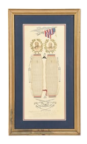 US MEXICAN WAR SAMPLES OF THE SCABBARDS WOVEN FOR ZACHARY TAYLOR AND WINFIELD SCOTT.