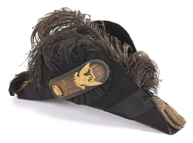 US CIVIL WAR PERIOD OFFICER'S CHAPEAU DE BRAS.