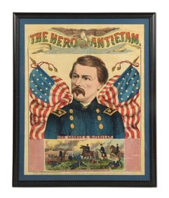 THE HERO OF ANTIETAM GEN. GEORGE B. MCCLELLAN.