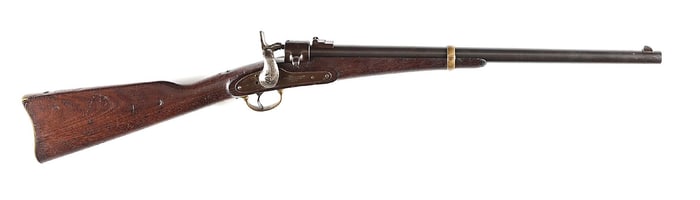 (A) EARLY JOSLYN MODEL 1862 SADDLE RING CARBINE, SERIAL NUMBER 11.