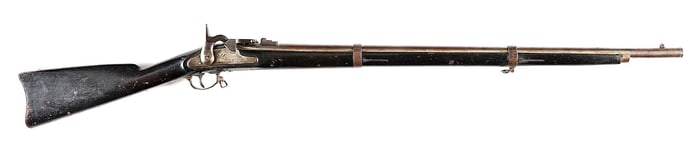 (A) PARKER, SNOW & CO 1861 RIFLED MUSKET WITH A MILLER CONVERSION.