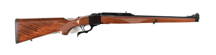 (M) RUGER NO 1 INTERNATIONAL SINGLE SHOT FALLING BLOCK RIFLE IN .270 WINCHESTER.