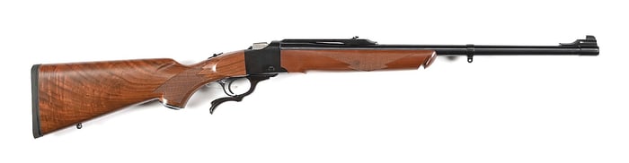 (M) RUGER NO.1 FALLING BLOCK SINGLE SHOT RIFLE IN 9.3X74R.