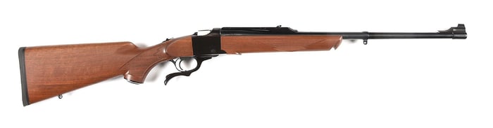 (M) RUGER NO. 1A SINGLE SHOT FALLING BLOCK RIFLE IN 7.62X39MM.