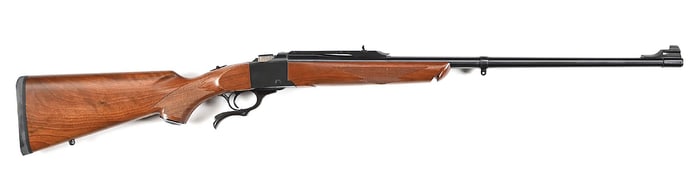 (M) RUGER NO.1S SINGLE SHOT FALLING BLOCK RIFLE IN .218 BEE.