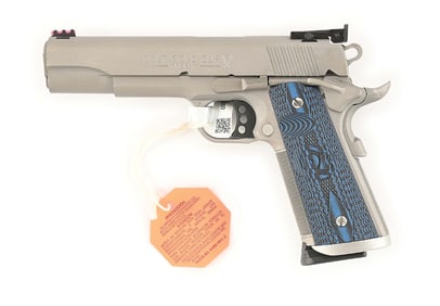 (M) BOXED STAINLESS COLT GOLD CUP TROPHY 1911A1 .45 ACP SEMI-AUTOMATIC PISTOL.