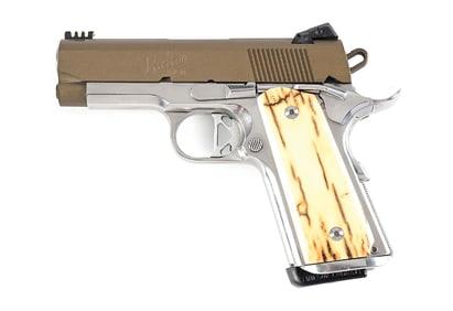 (M) USELTON ARMS COMPACT 1911A1 .45 ACP SEMI-AUTOMATIC PISTOL WITH SOFT CASE.