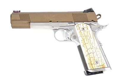 (M) USELTON ARMS 1911A1 .45 ACP SEMI-AUTOMATIC PISTOL WITH SOFT CASE.