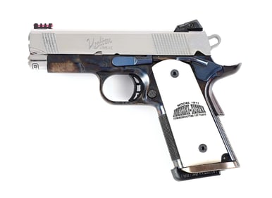 (M) USELTON ARMS 100 YEAR COMEMMORATIVE 1911 A1 .45 ACP SEMI-AUTOMATIC PISTOL WITH SOFT CASE.