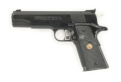 (M) COLT SERIES 80 MK IV GOLD CUP NATIONAL MATCH 1911A1 .45 ACP SEMI-AUTOMATIC PISTOL WITH BOX.
