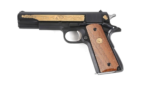 (M) COLT UNITED STATES MARINE CORP COMMEMORATIVE 1911A1 GOVERNMENT MODEL .45 ACP SEMI-AUTOMATIC