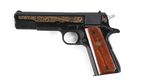 (M) BOXED COLT COMMEMORATIVE US. CUSTOMS GOVERNMENT MODEL 1911A1 .45 ACP SEMI-AUTOMATIC PISTOL