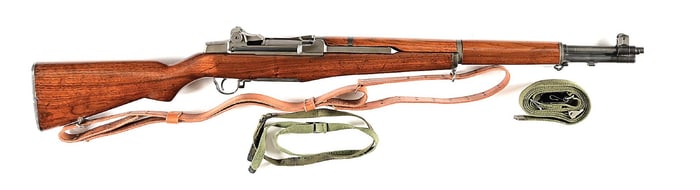 (C) SPRINGFIELD M1 GARAND SEMI-AUTOMATIC RIFLE.