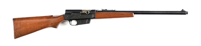 (C) REMINGTON MODEL 81 "THE WOODSMAN" SEMI AUTOMATIC RIFLE IN .300 SAVAGE.