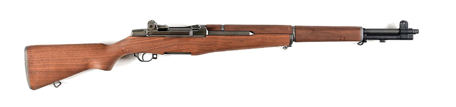 (C) U.S. SPRINGFIELD M1 GARAND SEMI-AUTOMATIC RIFLE.: Originally manufactured in June 1942. Rifle has been since overhauled by the CMP. It features full reapplied parkerized finish, Post-War style sights, "05/22" dated Criterion barrel, rebuilt internals