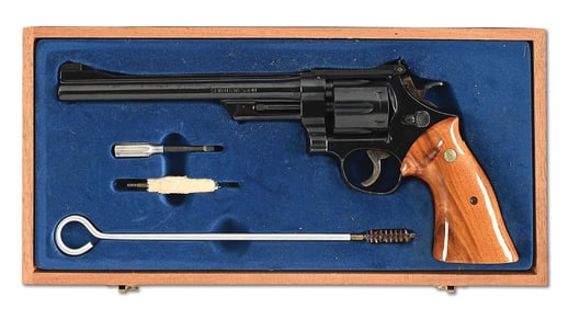 (M) CASED SMITH & WESOON MODEL 27-2 DOUBLE ACTION REVOLVER
