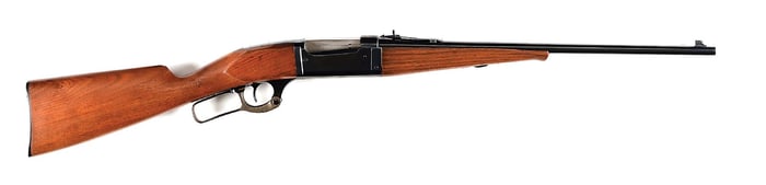 (C) SAVAGE MODEL 99 LEVER ACTION RIFLE IN .22 SAVAGE HIGH POWER.