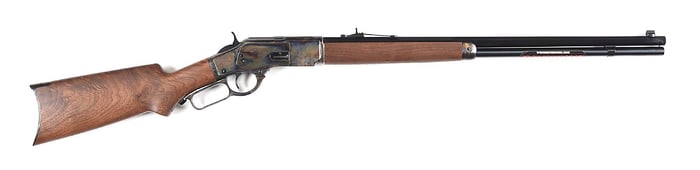 (M) CASE COLORED WINCHESTER MODEL 1873 LEVER ACTION RIFLE IN .44-40.